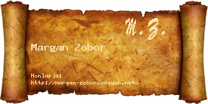 Margan Zobor névjegykártya